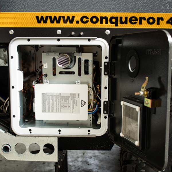 Conqueror 4x4 Campers hot water system